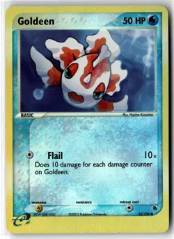 Goldeen ? 55/109 Reverse Holo Ruby & Sapphire 2003 Pokemon NM/LP - Image 1