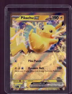 2023 Pokemon Pikachu EX #063/193 Paldea Evolved Double Rare Holo - Image 1