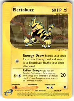 Electabuzz - 76/165 Expedition Base Set - Pokemon TCG - 2002 - Image 1
