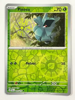 Pineco 004/193 Reverse Holo Common Paldea Evolved Pokemon - Pack Fresh Near Mint - Image 1