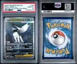 2025 Pokemon MEG EN Mega Absol ex #180 PSA 10 GEM MINT Special Illustration Rare - Image 3