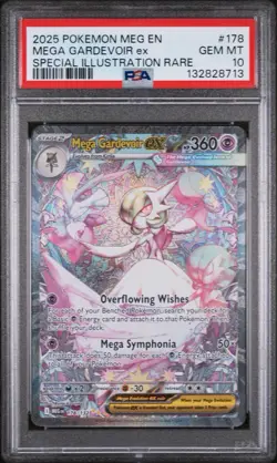 2025 POKEMON MEG EN-MEGA EVOLUTION #178 MEGA GARDEVOIR EX PSA 10 - Image 1