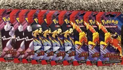 Pokemon TCG DESTINED RIVALS Sleeved Booster Packs New Sealed Lot of 10 Packs - Image 1