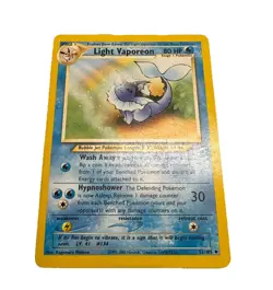 Pokemon TCG Light Vaporeon Regular 52/105 MP Condition - Image 1