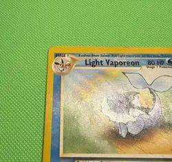 Pokemon TCG Light Vaporeon Regular 52/105 MP Condition - Image 2