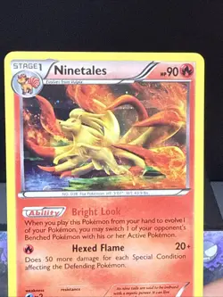 Pokemon Card Ninetales BW66 Black & White Promo Holo Rare Light Play - Image 2