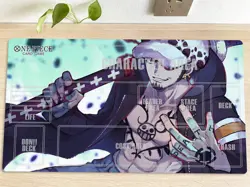 O-P Duel Playmat Trafalgar Law CCG OPCG TCG Pad Trading Card Game Mat Free Bag - Image 1