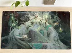 MTG Galadriel, Gift-Giver Table Playmat TCG CCG Play Pad Trading Card Game Mat - Image 1