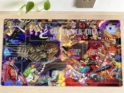 O-P Table Duel Playmat CCG OPCG TCG Trading Card Game Mat Play Pad Free Bag - Image 1