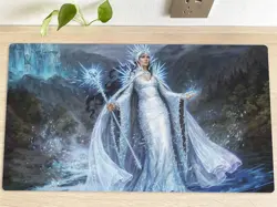 MTG Hylda of the Icy Crown Table Playmat TCG CCG Play Pad Trading Card Game Mat - Image 1