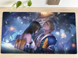 MTG Final Fantasy YUNA'S DECISION Table Playmat TCG CCG Trading Card Game Mat - Image 1