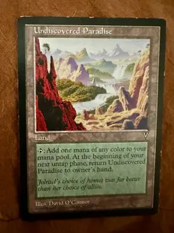 [1x] Undiscovered Paradise Played, English Visions MTG Magic - Image 1