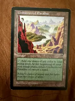 [1x] Undiscovered Paradise Played, English Visions MTG Magic - Image 3