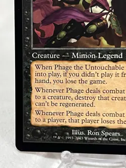 Phage the Untouchable - Legions Regular ~LP~ Magic The Gathering MTG - Image 5