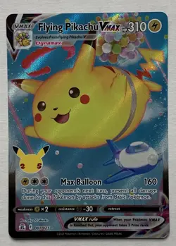 Pokemon Celebrations Flying Pikachu VMAX 007/025 Ultra Rare 25th Anniversary NM - Image 1