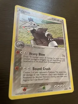 Aggron 2/92 EX Legend Maker HOLO RARE Pokemon NM - Image 3