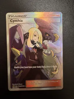 Pokemon TCG Trainer Cynthia SV82/SV94 Hidden Fates Shiny Vault Mint Condition - Image 1