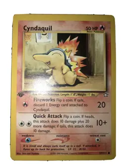 Cyndaquil 1st Edition Pokemon Card Neo Genesis 57/111 ?? - Image 1