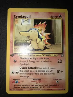 Cyndaquil 1st Edition Pokemon Card Neo Genesis 57/111 ?? - Image 2
