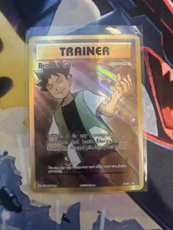 Pokemon TCG XY Evolutions Full Art Trainer Brock's Grit 107/108 - Image 1