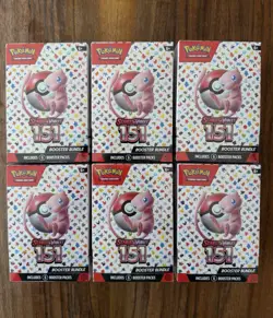 Pokemon Scarlet and Violet 151 Booster Bundle - Lot of 6 - Image 1