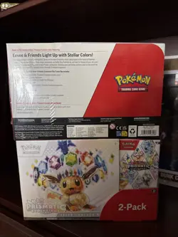 2- Pokemon Prismatic Evolutions Costco 2-Pack Trainer Box with Booster Bundle - Image 2