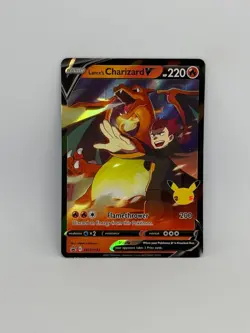 Pokemon Card Lance's Charizard V SWSH133 Celebrations HOLO RARE - NM - Image 1