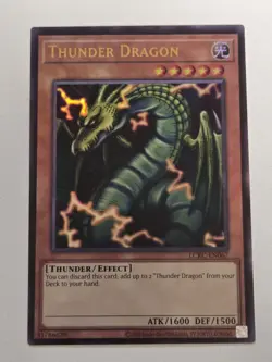 Thunder Dragon LCKC-EN067 Ultra Rare Yugioh Legendary Collection Kaiba Unlimited - Image 1