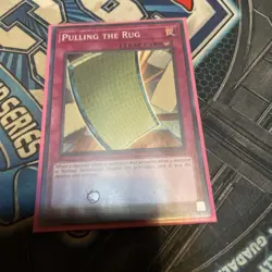 *** PULLING THE RUG *** SUPER RARE OP23-EN011 (MINT/NM) YUGIOH! - Image 2