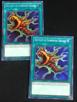 YUGIOH THE FLUTE OF SUMMONING DRAGON LCKC-EN027 1ST SECRET X2 NM - Image 1
