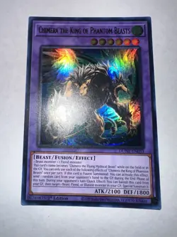 CHIMERA THE KING OF PHANTOM BEASTS 1ST EDITION ULTRA RARE DUNE-EN033 YUGIOH - Image 2