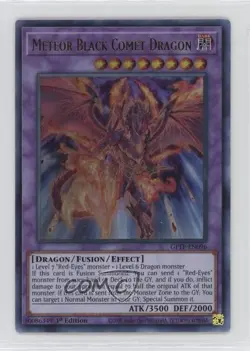 UR - Meteor Black Comet Dragon 1st Ed. YuGiOh Ghosts From The Past #GFTP-EN096 - Image 1