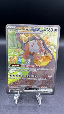 Pokemon Bloodmoon Ursaluna ex 216/167 Twilight Masquerade SIR Holo TCG Card - Image 1