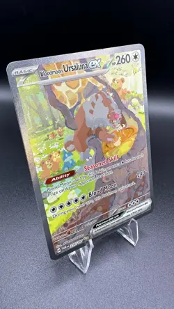 Pokemon Bloodmoon Ursaluna ex 216/167 Twilight Masquerade SIR Holo TCG Card - Image 2