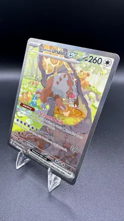 Pokemon Bloodmoon Ursaluna ex 216/167 Twilight Masquerade SIR Holo TCG Card - Image 3