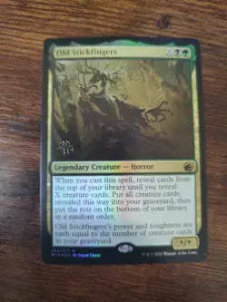 Old Stickfingers Prerelease Cards Foil - Image 1