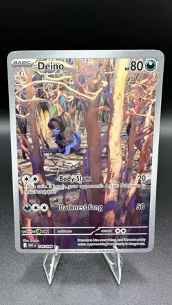 Pokemon Deino 146/086 White Flare Illustration Rare IR Alternate Art TCG Card - Image 1