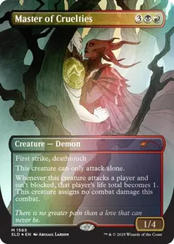 MTG English Master of Cruelties (Rainbow Foil) NM Foil Secret Lair - Image 1