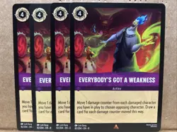 Everybody's Got A Weakness 82/204 Playset 4 cards - Reign of Jafar - Image 1