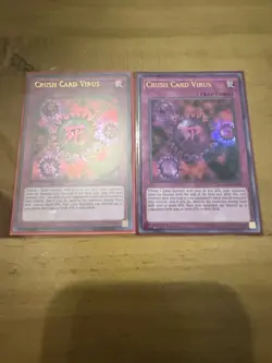 2x Crush Card Virus (Version 2) LCKC-EN046 Legendary Collection Kaiba 1st Ed - Image 1