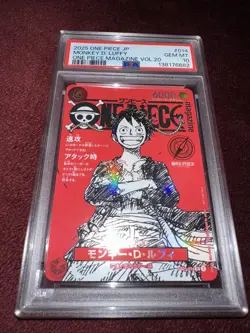 One Piece Magazine Vol.20 Promo Monkey D Luffy ST21-014 Japanese card jp PSA10 - Image 1