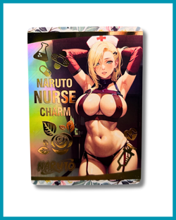 Ino Yamanaka Naruto Nurse Charm Custom Waifu Card Goddess Story - Image 1
