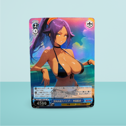 Yoruichi Shihouin Bleach Custom Waifu Card Goddess Story Foil Anime CCG - Image 1