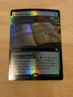 Monster Manual / Zoological Study - Borderless FOIL CLB NM - Image 1