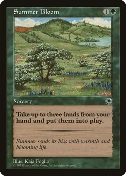 MTG Summer Bloom - Portal 1997 - Magic The Gathering - Image 1