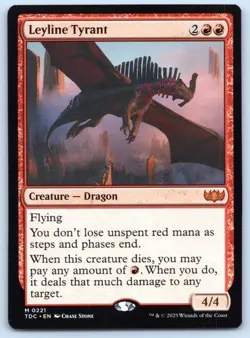MTG ~ Leyline Tyrant ~ Commander: Tarkir: Dragonstorm ~ Near Mint - Image 1