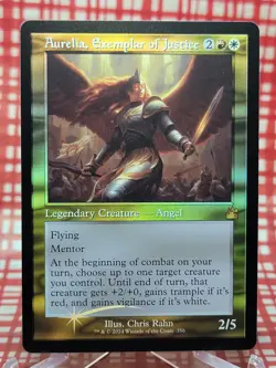Aurelia, Exemplar of Justice - Foil Retro Frame RVR NM MTG - Image 1