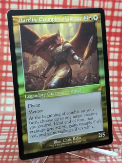 Aurelia, Exemplar of Justice - Foil Retro Frame RVR NM MTG - Image 2