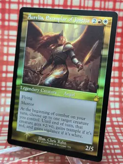 Aurelia, Exemplar of Justice - Foil Retro Frame RVR NM MTG - Image 3