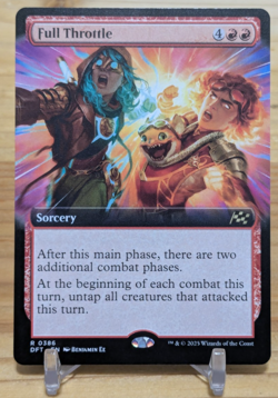 Full Throttle Extended Art Aether Drift Rare Sorcery Magic The Gathering MTG - Image 1